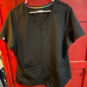 Scrubstar Women's Black Short Sleeve Top